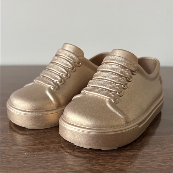 Mini Melissa Other - Mini Melissa Metallic Gold/Bronze Sneakers Size 5 Toddler